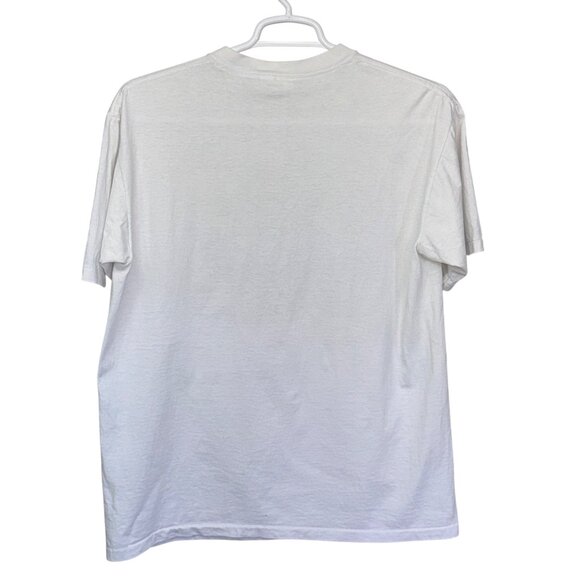 CAESARS Vintage Short Sleeve T-Shirt Unisex One Size White Cotton Graphic Design - Picture 2 of 11